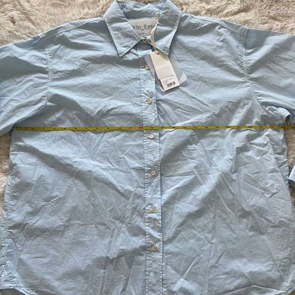 Forte Forte Button-Up Blue Size 8 - Picture 5 of 14